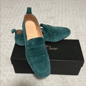 J. Crew Calf Suede Minimal Tab loafers